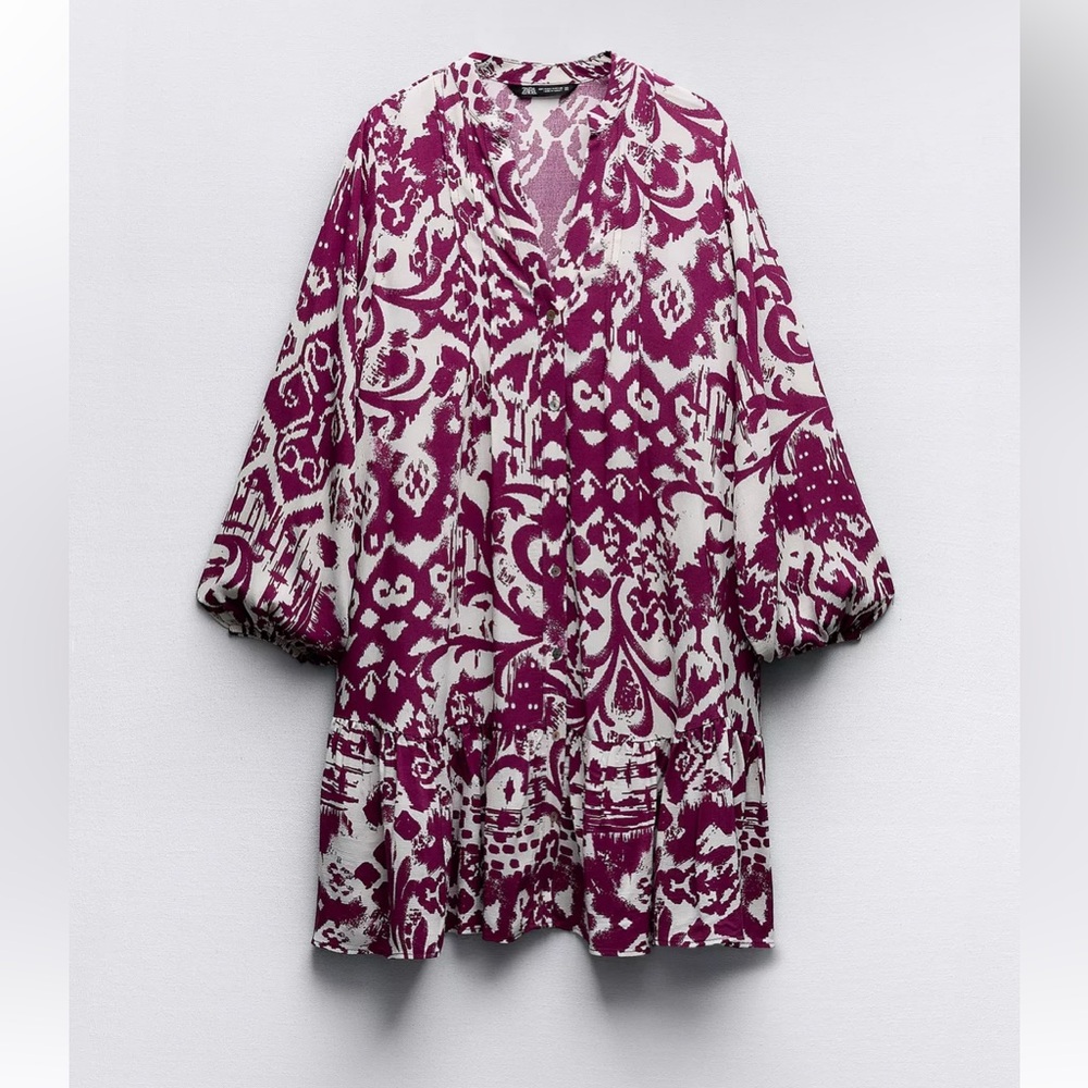 Zara Printed Mini Dress